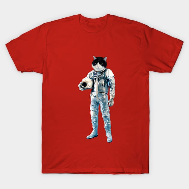 Space Cat / Astronaut Cat / Astro Cat T-Shirt by VeryPeculiar
